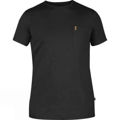 Playeras Fjallraven Övik Pocket Hombre Negras - Chile NGU435719